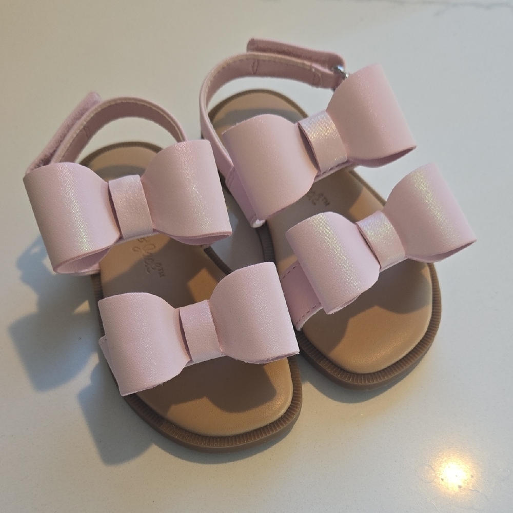Pink Bow Kids Sandals